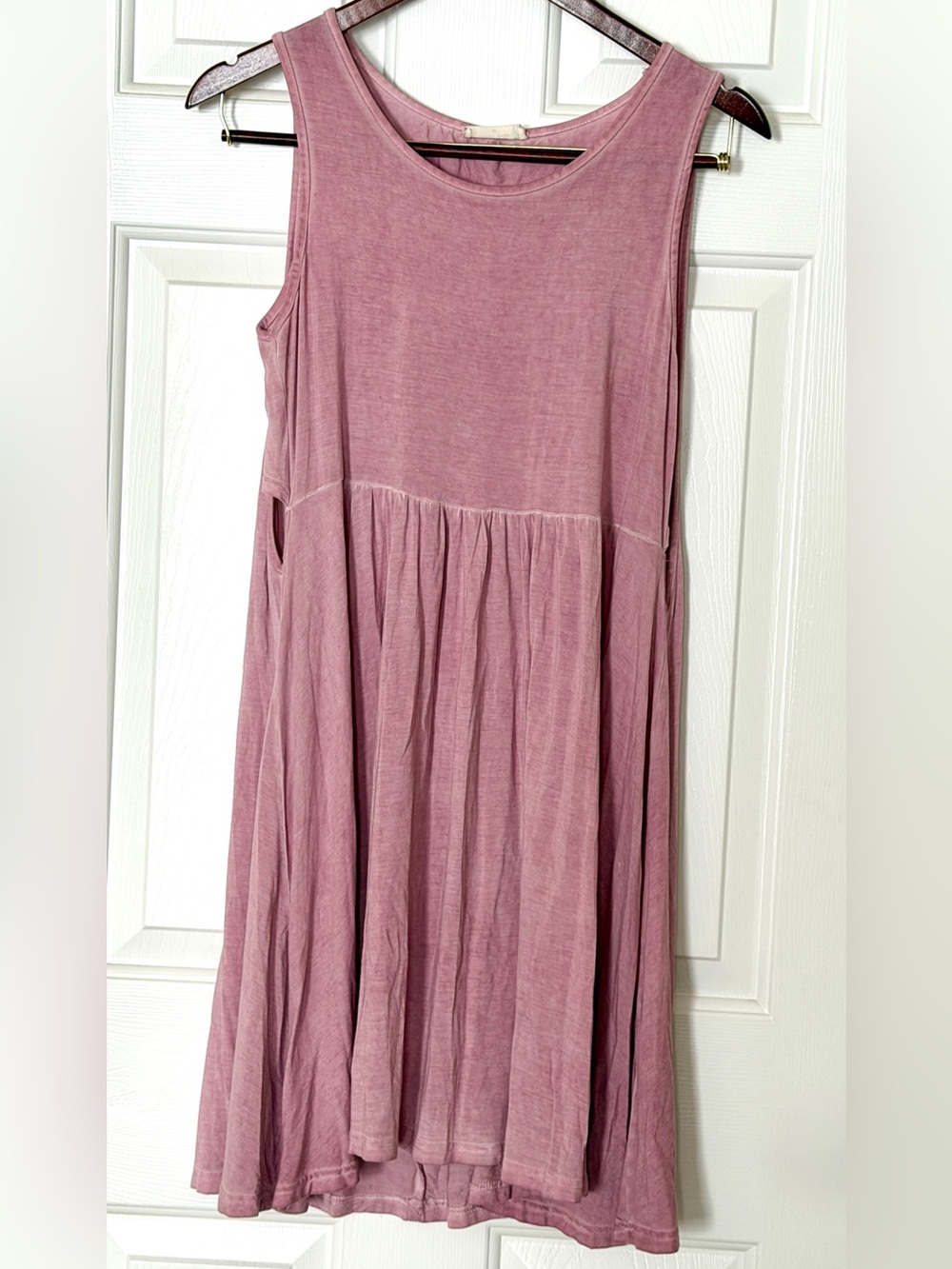 Altarโd State Dusty Pink Babydoll Tunic Dress Medium Soft Stretch Flowy Casual